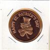 Image 1 : 1 OUNCE COPPER  .999 FINE - HAPPY ST. PATRICK'S DAY