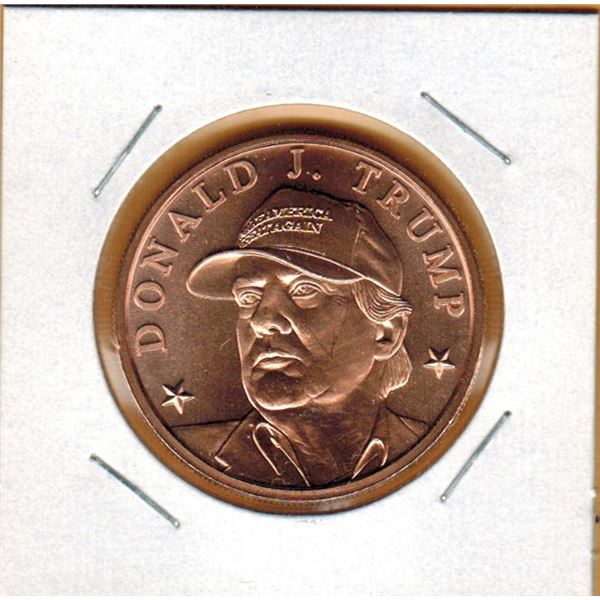 1 OUNCE COPPER  .999 FINE - DONALD J. TRUMP