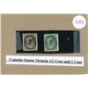 Image 1 : Canada Queen Victoria 1/2 Cent and 1 Cent