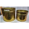Image 1 : 2 All Brass Flower Pots