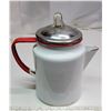 Image 3 : Vintage Red & White Enamel Coffee Pot