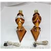 Image 1 : Nice Pair Wood Turned Wall Sconces