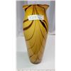 Image 1 : Amber Colored Decorative Glass Vase