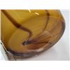 Image 5 : Amber Colored Decorative Glass Vase