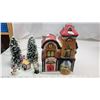 Image 1 : Christmas Village Bakery Scene - light included