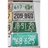 Image 2 : Collection of 10 assorted license plates - assorted years