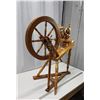 Image 2 : Early 1900s, wooden spinning wheel - complete - 32"Long x 30.5"H