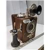 Image 2 : Vintage, 11 digit automatic, wooden wall telephone