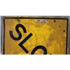 Image 2 : Caution "Slow" highway sign - 23.5"x23.5"