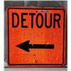 Image 2 : Detour "left" road sign - 23.5"x23.5"