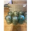 Image 2 : 12 - Light blue insulators, in box
