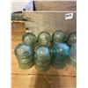 Image 2 : 12 - Light blue insulators, in box