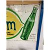 Image 2 : Teem soda sign tin - rare - 59"x35"