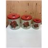 Image 1 : 3 piece kitchen canister set