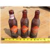 Image 1 : 3 Orange Crush brown glass bottles
