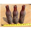 Image 2 : 3 Orange Crush brown glass bottles