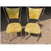 Image 1 : 2 Vintage Yellow Upholstered chairs