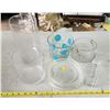 Image 1 : Assorted glassware's - vases, bowls, etc.