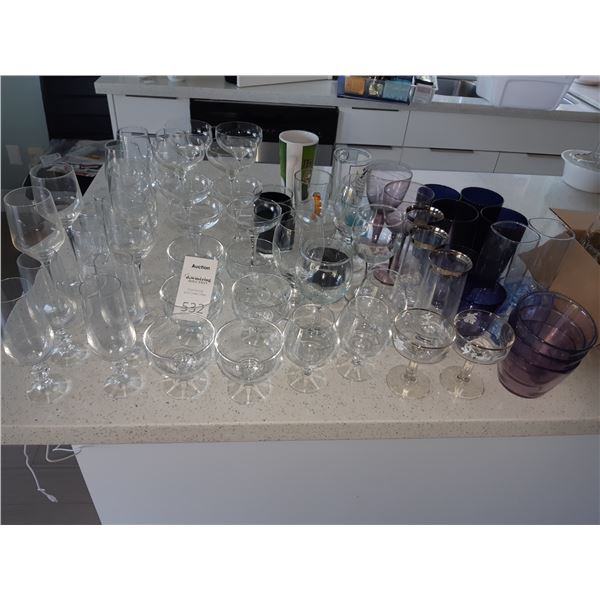Assortment of Stemware Cat A
