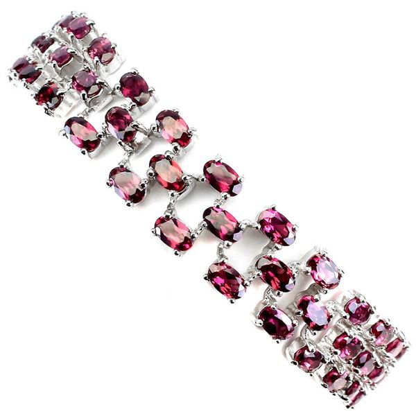 Natural Stunning Rhodolite Garnet Bracelet