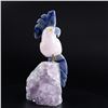Image 1 : Natural Stone Handcarved Quartz Bird