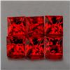 Image 1 : Natural AAA Princess Red Ruby 6 Pcs {Flawless-VVS}