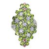 Image 1 : Natural Chrome Diopside Sapphire Tanzanite Ring