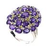 Image 2 : Natural Amethyst & Sapphire Ring