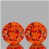 Image 1 : Natural AAA Orange Sapphire Pair {Flawless-VVS}