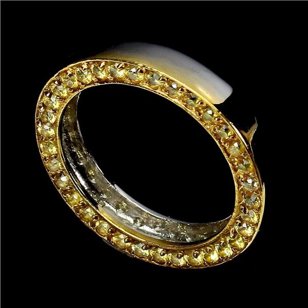 Natural Yellow Sapphire Eternity Ring