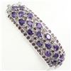Image 1 : Natural Intense Purple Amethyst Garnet Bangle