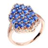 Image 2 : Natural Cornflower Blue Kyanite Ring