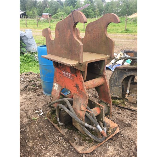 GENPAC HYDRAULIC PLATE COMPACTOR (HOE PACK EXCAVATOR ATTACHMENT)