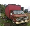 Image 2 : *TOW* CHEVY VAN 30 CARGO VAN (RED) -  (GOOD DRY STORAGE OR PARTS ONLY)