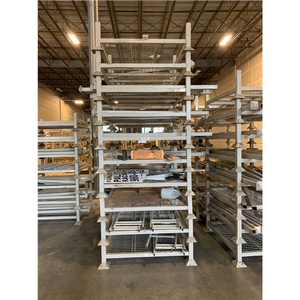 LOT OF 10 STACKABLE 4' X 4' PRODUCT STORAGE CRATES