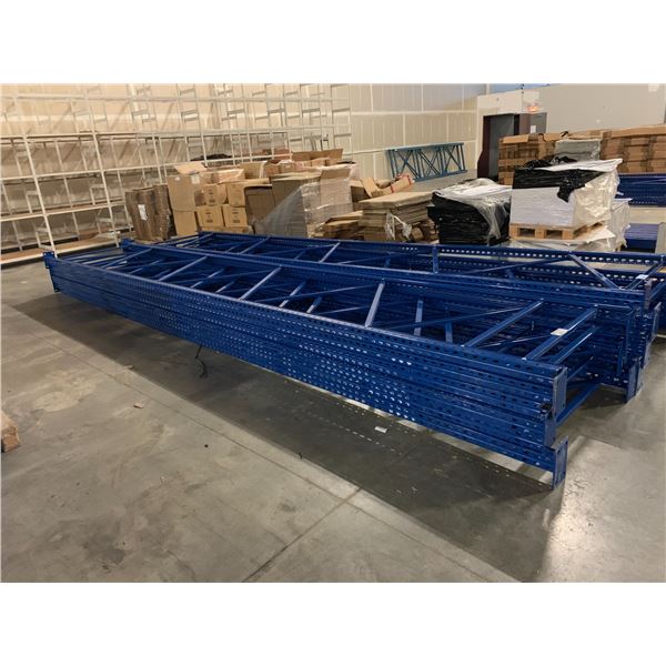 5 BAYS OF INDUSTRIAL PALLET RACKING INCLUDING 6 - 20' X 42  UPRIGHTS AND 27 - 8' X 4.5  CROSS BEAMS