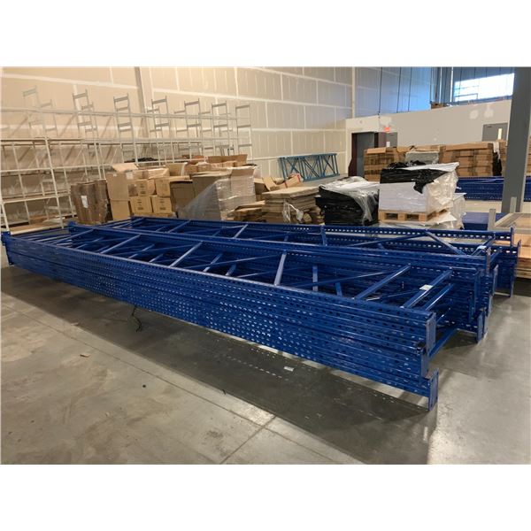 5 BAYS OF INDUSTRIAL PALLET RACKING INCLUDING 6 - 20' X 42  UPRIGHTS AND 24 - 8' X 4.5  CROSS BEAMS