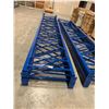 Image 2 : 4 BAYS OF INDUSTRIAL PALLET RACKING INCLUDING 5 - 20' X 42" UPRIGHTS AND 24 - 8' X 4.5" CROSS BEAMS