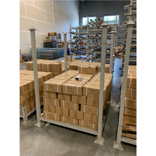 PALLET OF APPROX 61 BOXES T50 1/4  ( 6MM ) STAPLES