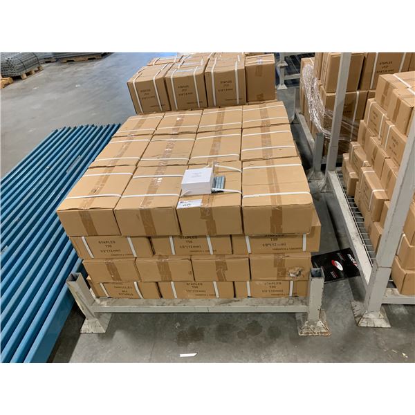 PALLET OF APPROX 48 BOXES T50 1/2" ( 12MM ) STAPLES