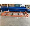 Image 1 : INDUSTRIAL 10' X 40" METAL PRODUCT STORAGE PALLET