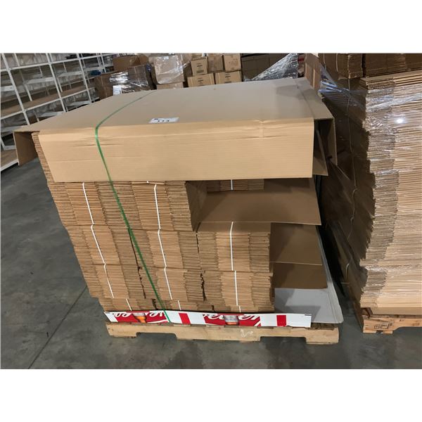 PALLET OF ASSORTED FLATTENED PACKING BOXES