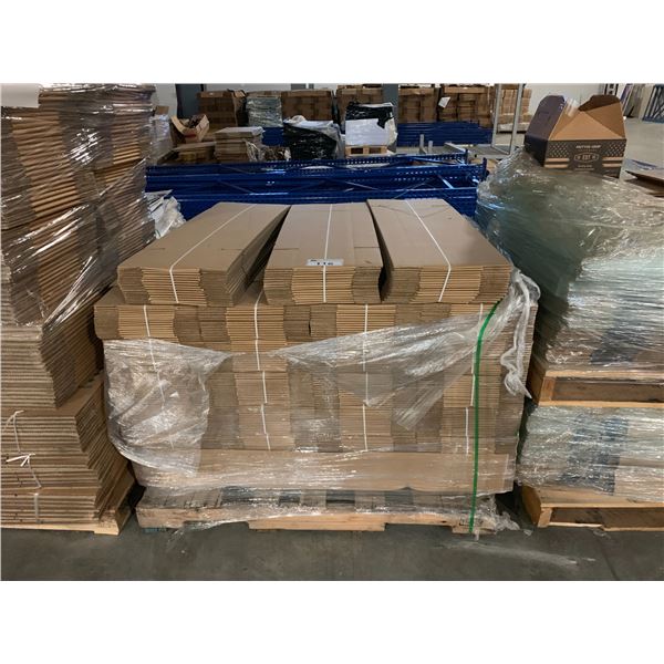 PALLET OF ASSORTED FLATTENED PACKING BOXES