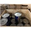 Image 2 : WOOD 38" X 40" STORAGE CRATE WITH CONTENTS INCLUDING JIANBANG 20L PALS OF COATING MATERIAL