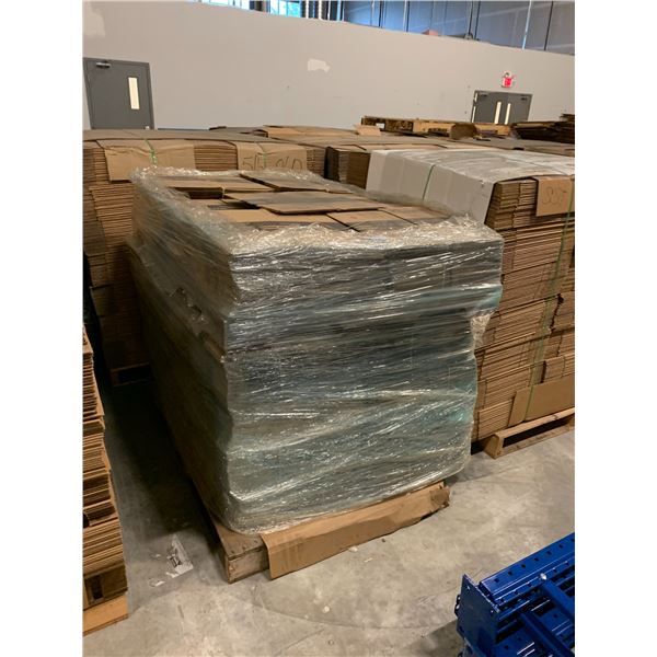 PALLET OF ASSORTED FLATTENED PACKING BOXES