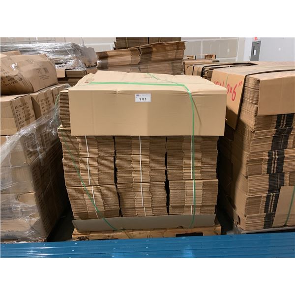 PALLET OF ASSORTED FLATTENED PACKING BOXES