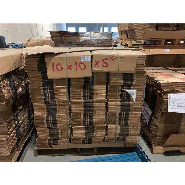 PALLET OF ASSORTED FLATTENED PACKING BOXES