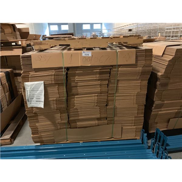 PALLET OF ASSORTED FLATTENED PACKING BOXES