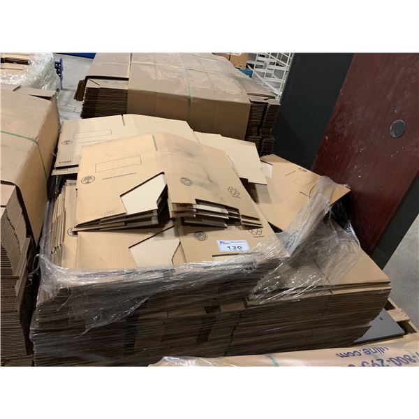 PALLET OF ASSORTED FLATTENED PACKING BOXES