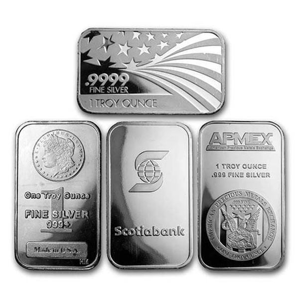 Fifty 1 oz Pure Silver Bars W/Morgan Imprint .999 Pure Silver